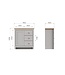 Timber Art Design Lisbon 1 Door 3 Drawer Sideboard