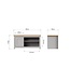 Timber Art Design Lisbon Grey TV Unit