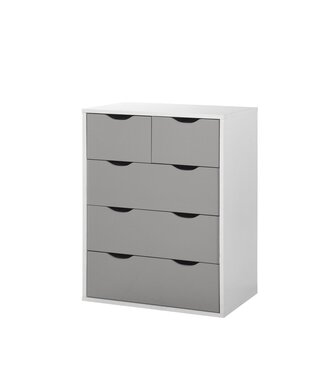 Timber Art Design 3 +2 Drawer Chest - Grey