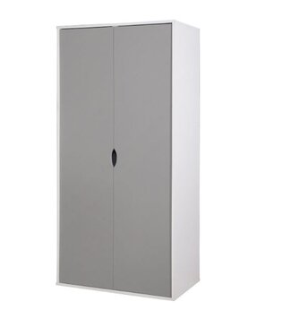 Timber Art Design Grey 2 Door Wardrobe