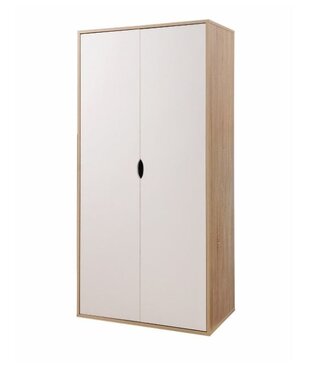 Timber Art Design White 2 Door Wardrobe