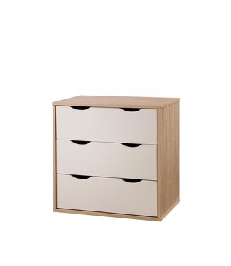 Timber Art Design 3 Drawer Chest - White