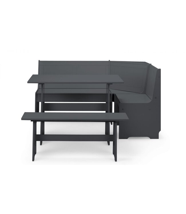 Julian Bowen Newport Corner Dining Set - Anthracite