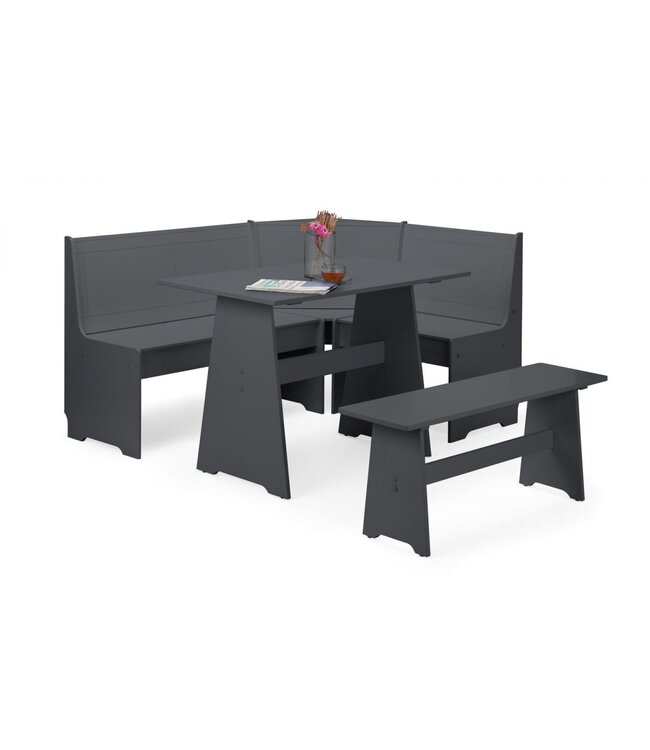 Julian Bowen Newport Corner Dining Set - Anthracite