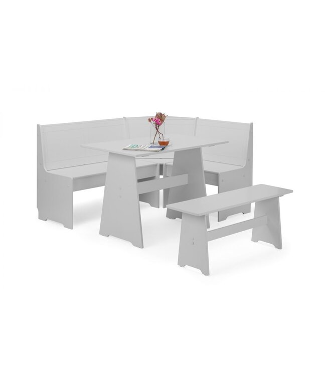 Julian Bowen Newport Corner Dining Set - Dove Grey
