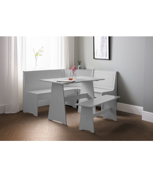 Julian Bowen Newport Corner Dining Set - Dove Grey