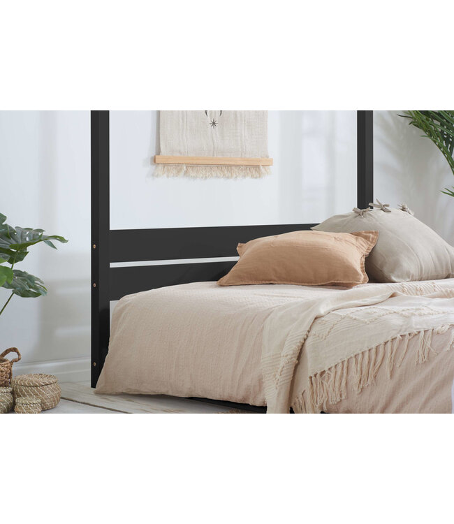 Birlea Darwin Four Poster Bed- Black