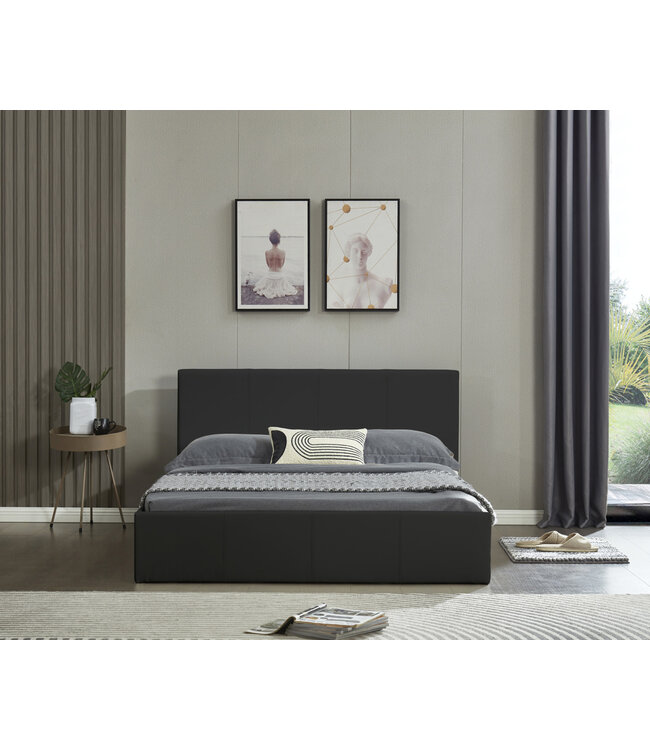 Birlea Black Ottoman Bed - Single & Double Size