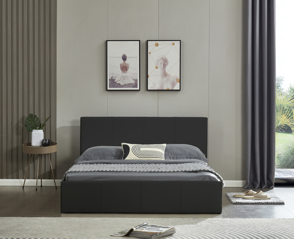 Black Ottoman Bed Single & Double Size Freitaslaf Net LTD