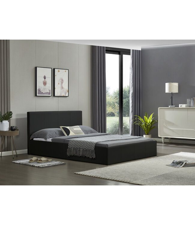 Birlea Black Ottoman Bed - Single & Double Size
