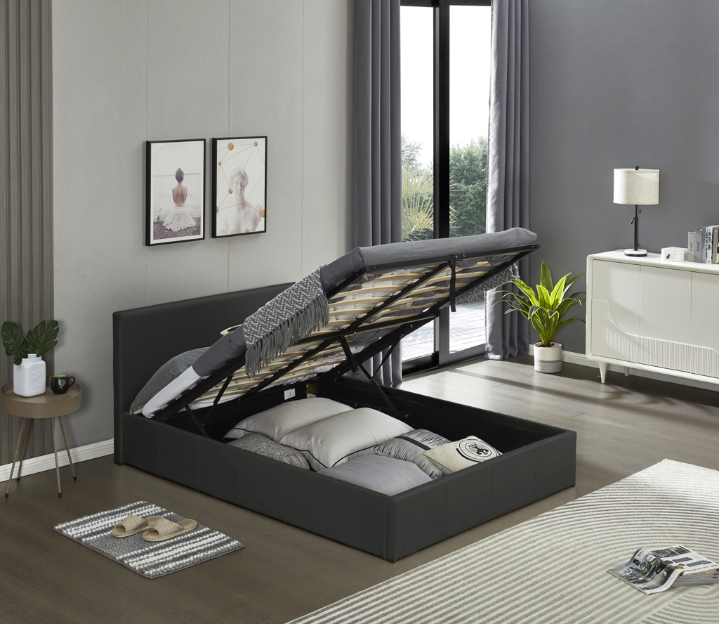 Black Ottoman Bed Single & Double Size Freitaslaf Net LTD