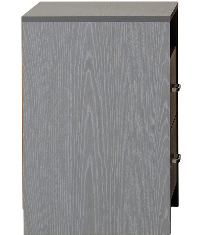 Seconique Felix Grey 2 Drawer Bedside