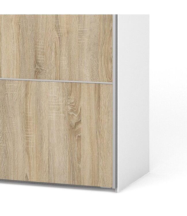 Furniture to Go Verona 180 cm Sliding Wardrobe - White & Oak