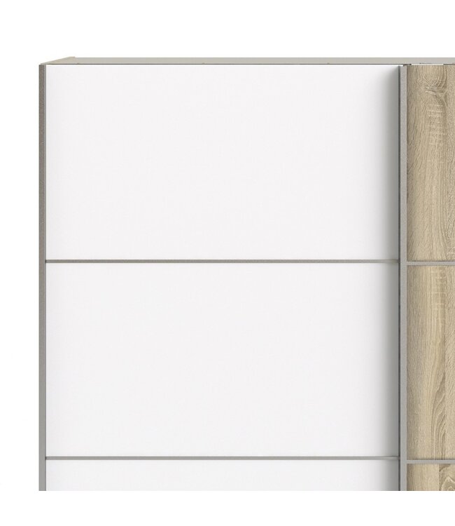 Furniture to Go Verona 180 cm Sliding Wardrobe - White & Oak
