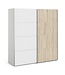 Furniture to Go Verona 180 cm Sliding Wardrobe - White & Oak