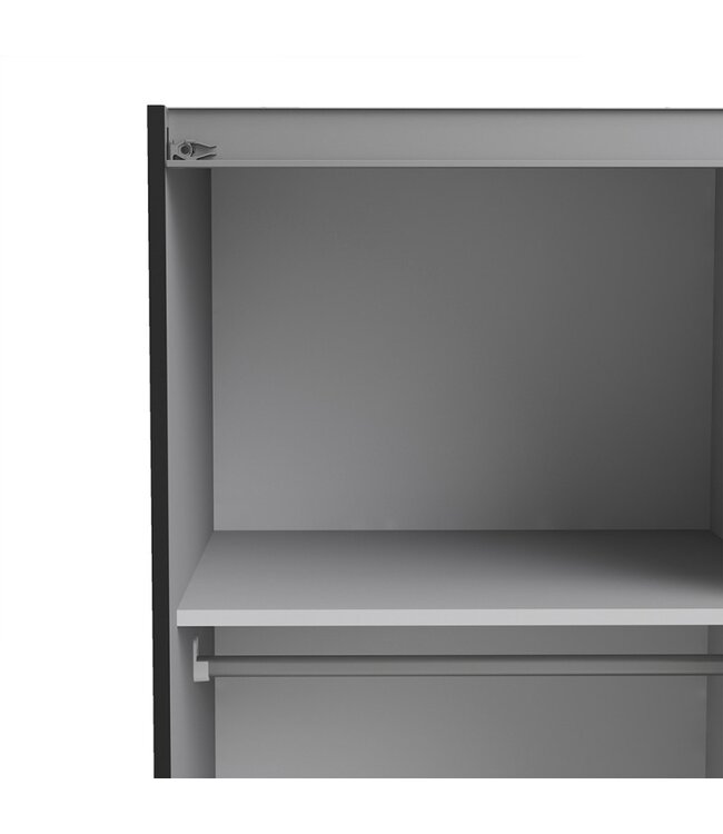 Furniture to Go Verona Black Sliding Wardrobe 120 cm