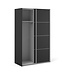 Furniture to Go Verona Black Sliding Wardrobe 120 cm