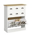 Furniture to Go Nola Shoe Cabinet White & Pine