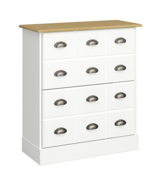 Furniture to Go Nola Shoe Cabinet White & Pine