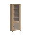 Furniture to Go Cestino Oak & Rattan Display Cabinet