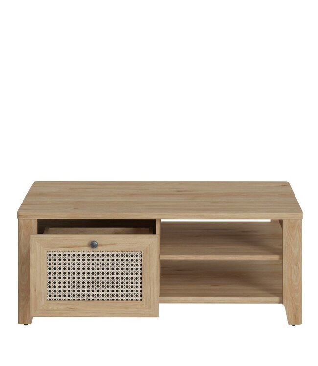 Furniture to Go Cestino Oak & Rattan Coffee Table