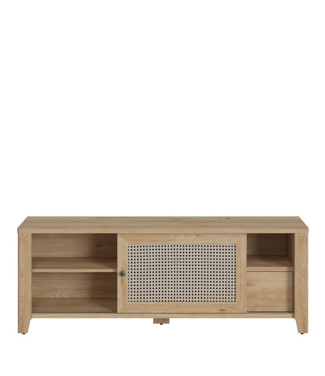 Furniture to Go Cestino Oak & Rattan TV Unit