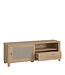 Furniture to Go Cestino Oak & Rattan TV Unit