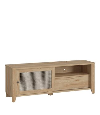 Furniture to Go Cestino Oak & Rattan TV Unit