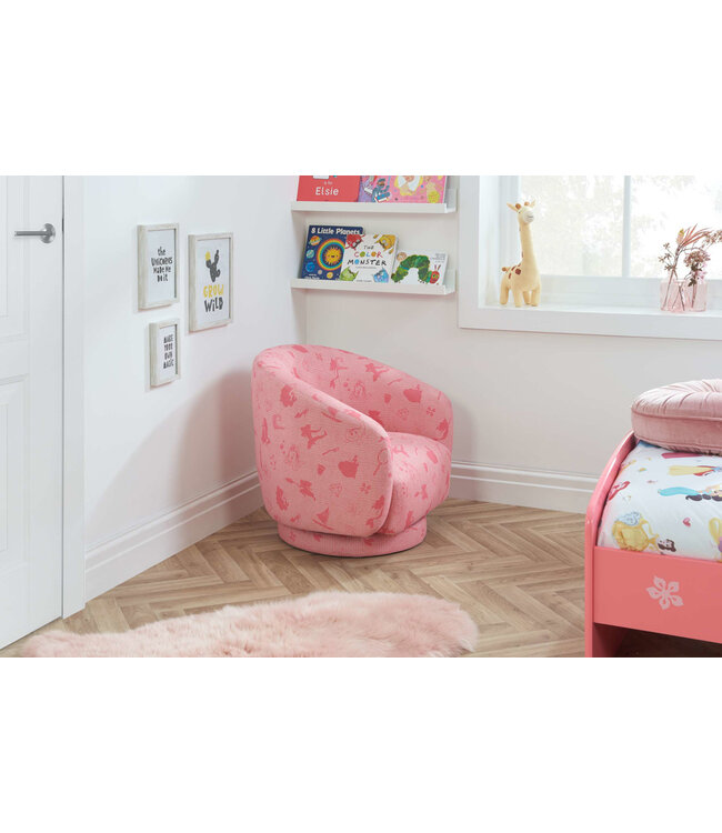 Birlea Children's Princess Accent Swivel Chair
