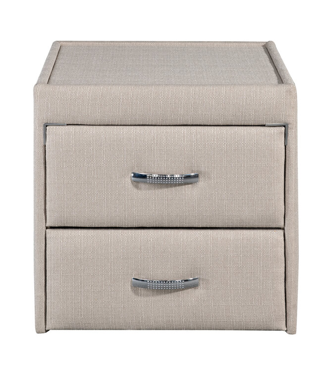 Sweet Dreams Upholstered 2 Drawer Bedside - Choice of Colour