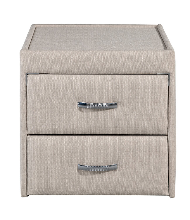 Sweet Dreams Upholstered 2 Drawer Bedside Choice of Colour
