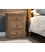 Homestyle GB Torino Oak Narrow 3 Drawer Bedside