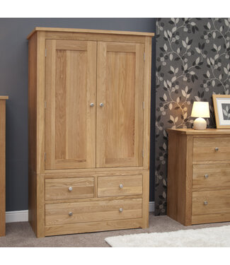 Homestyle GB Torino Oak Gents Wardrobe