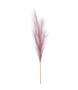 Hill Interiors Lilac Faux Pampas Grass Stem - 85 cm