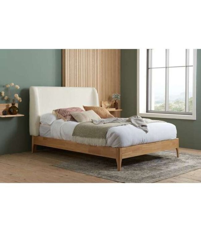 Birlea Halfden Fabric & Wood Bed