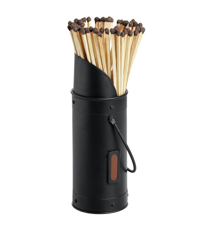 Hill Interiors Black Finish Fireside Log Set