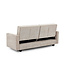 Igor Beige 3 Seater Sofa Bed