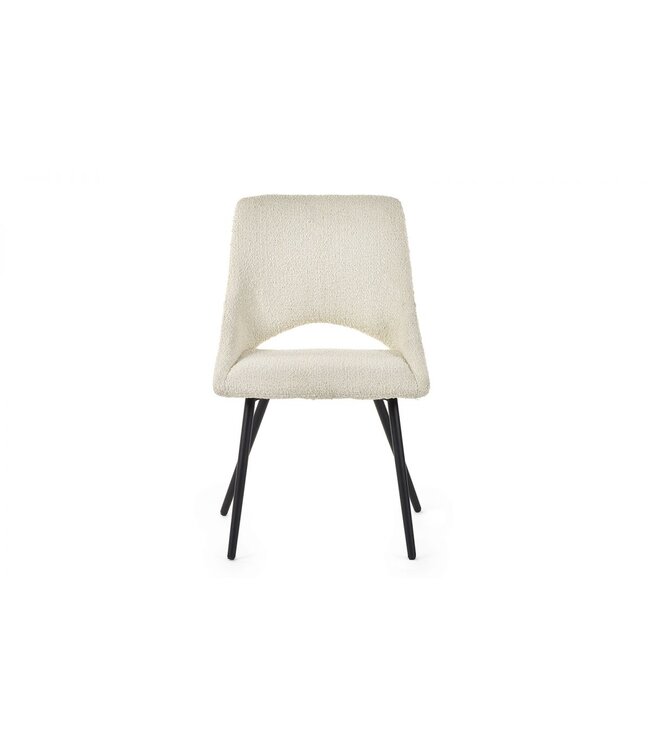 Julian Bowen Iris Ivory Boucle Dining Chair