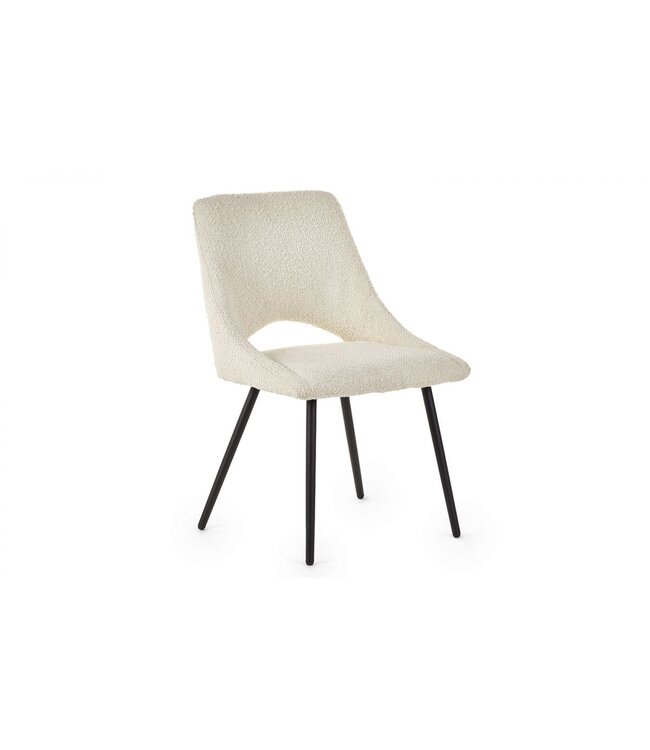 Julian Bowen Iris Ivory Boucle Dining Chair