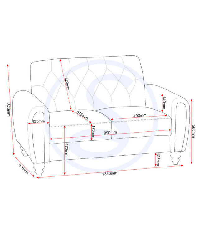 Seconique Chester 3 & 2 Seater Sofa - Light Grey