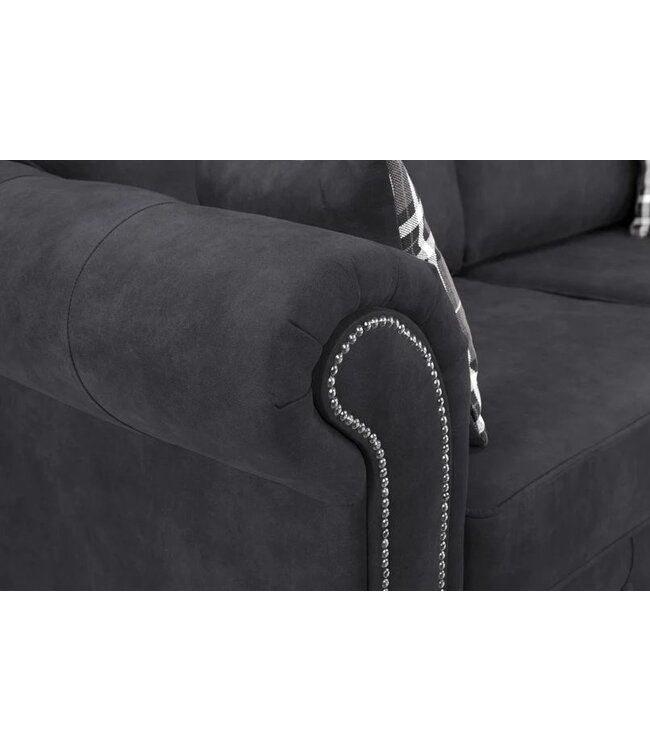 Oakland 3 & 2 Seater Sofa - Charcoal