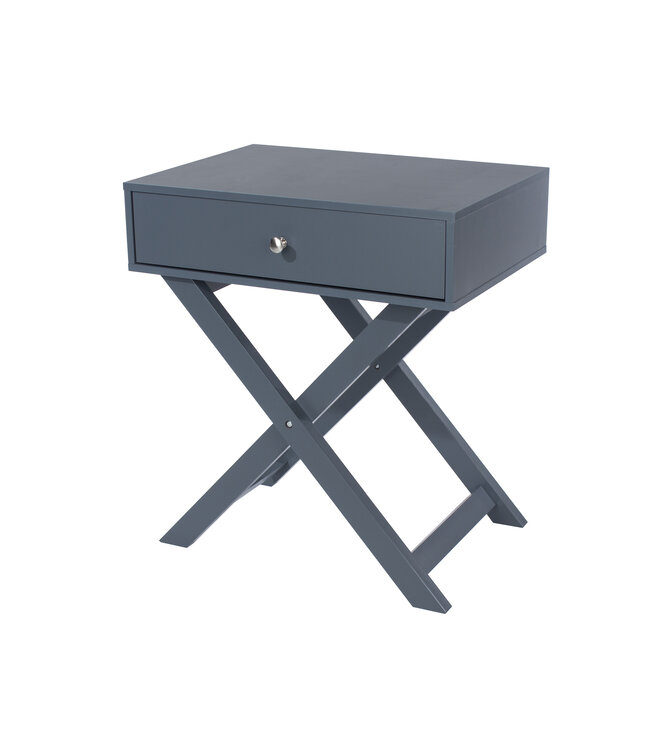 Core Products Painted Blue Petite X Leg Bedside