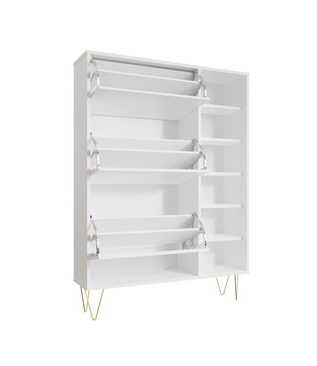 Timber Art Design Monaco 3 Drawer Shoe Cabinet