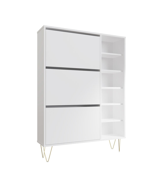 Timber Art Design Monaco 3 Drawer Shoe Cabinet