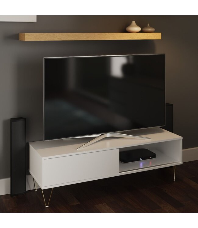 Timber Art Design Monaco TV Stand With Sliding Door