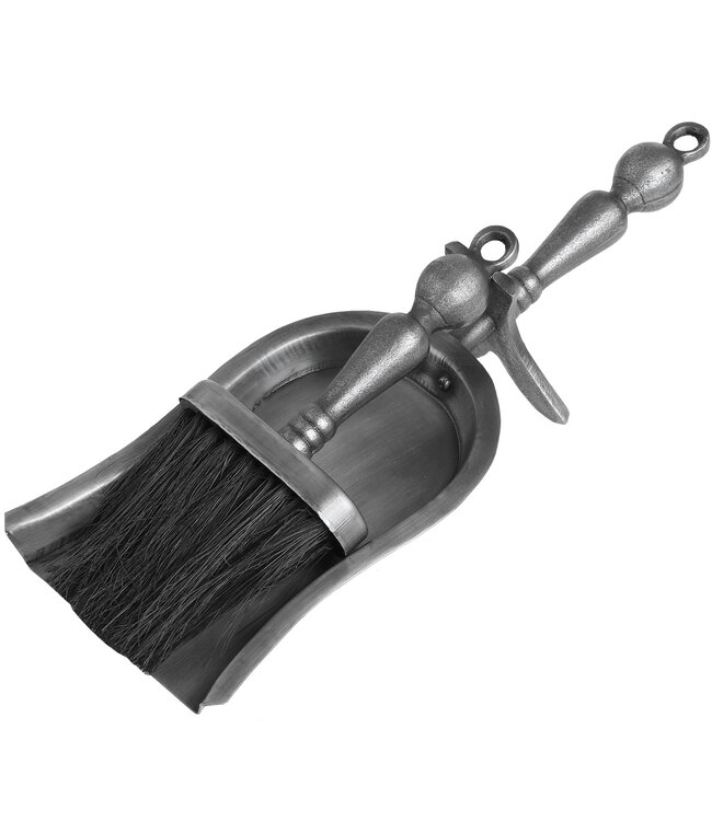 Hill Interiors Hearth Tidy Set in Antique Pewter Effect Finish