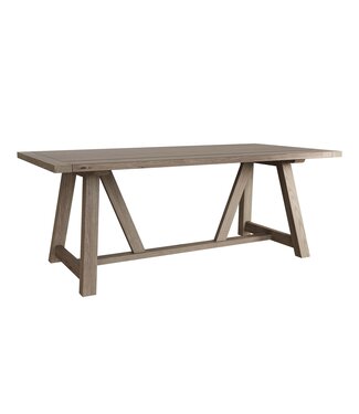 FO 2M Dining Table - Grey Oak