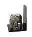 Elephant Bookends With Marble Base