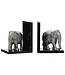 Fifty Five South Elephant Bookends With Marble Base