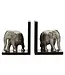 Elephant Bookends With Marble Base